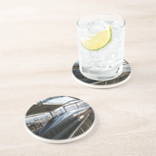 Shinkansen uit de 500-reeks 新 線 Bullet Train Zandsteen Onderzetter