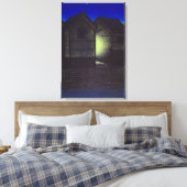 Shinkawa bij Night Kawase Hasui Canvas Afdruk (Insitu (Slaapkamer))