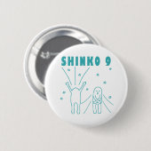 "Shinko 9" Deep Breathing Ronde Button 5,7 Cm (Voorkant /achterkant)