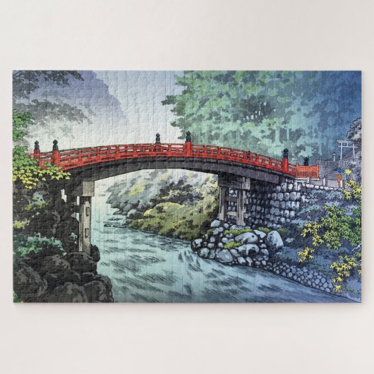 Shinkyo Bridge bij Nikko van Tsuchiya Koitsu Legpuzzel (Horizontaal)