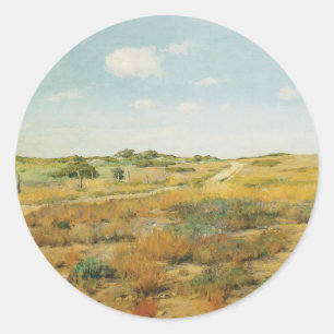 Shinnecock Hills van William Merritt Chase Ronde Sticker
