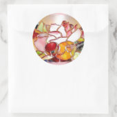 Shinning Flowers Glass Art Stickers (Tas)