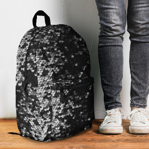 Shinny Stijlvolle Zilveren Sequins Modern Girly Bedrukte Rugzak