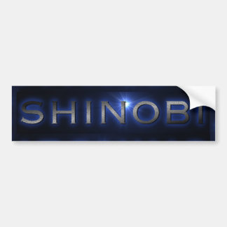 Shinobi Blue Sun Burst Bumpersticker