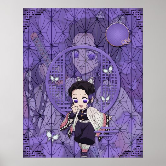 Shinobu Kocho Chibi Poster (Voorkant)