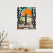 Shinojima reisposter kaart poster (Keuken)