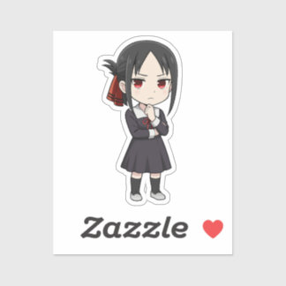 Shinomiya Kaguya Chibi Liefde Oorlog Kunst Sticker