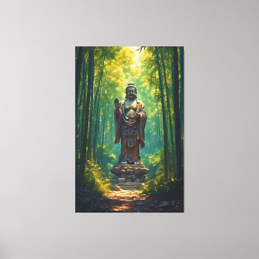 Shinrin no Hotoke (Boeddha van het bos) Canvas Afdruk (Voorkant)