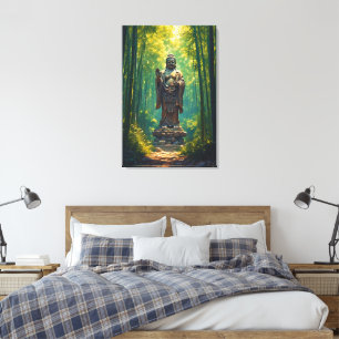 Shinrin no Hotoke (Boeddha van het Bos) Canvas Afdruk