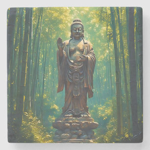 Shinrin no Hotoke (Boeddha van het bos) Stenen Onderzetter