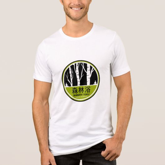 Shinrin Yoku Forest Bathing Tri-Blend Shirt (Voorkant)