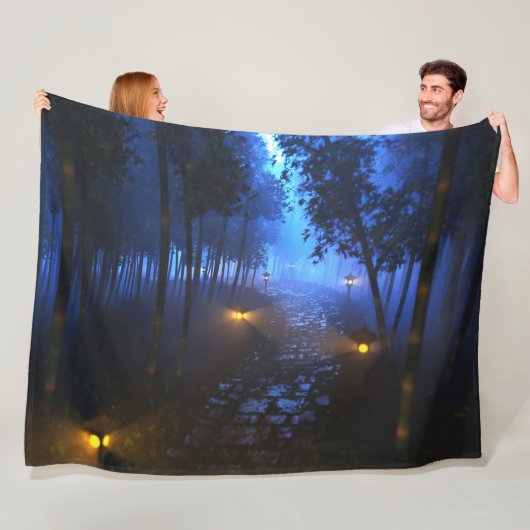 Shinrin Yoku (Nacht) Fleece Deken (In situ)