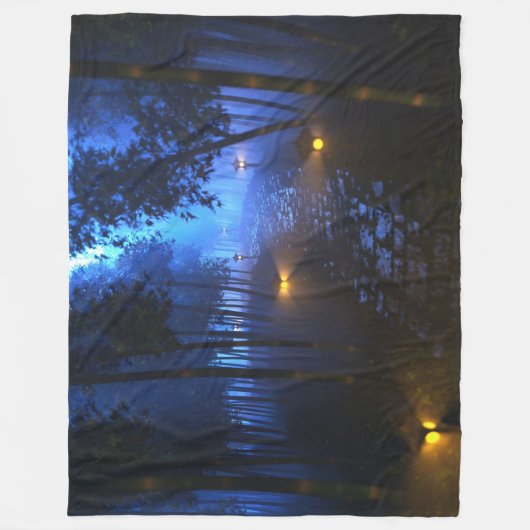 Shinrin Yoku (Night) Fleece Deken (Voorkant)