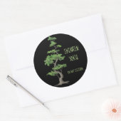 Shinrin~Yoku verstoort geen boombaden Ronde Sticker (Envelop)