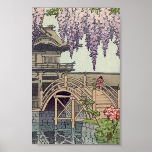 Shinto Architecture, Kameido Bridge Kawase Poster (Voorkant)