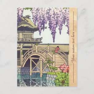 Shinto en zijn architectuur, Kameido Bridge Kawase Briefkaart