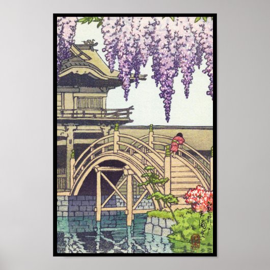 Shinto en zijn architectuur, Kameido Bridge Kawase Poster (Voorkant)