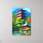 Shinto Sereniteit: De Ziel van de Tuin Canvas Afdruk (Voorkant)