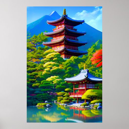 Shinto Sereniteit: De Ziel van de Tuin Poster (Voorkant)
