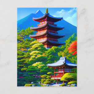 Shinto Serenity: De Ziel van de Tuin Briefkaart
