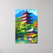 Shinto Serenity: De Ziel van de Tuin Canvas Afdruk (Voorkant)