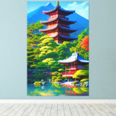 Shinto Serenity: De Ziel van de Tuin Canvas Afdruk (Insitu (Houten vloer))