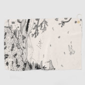 Shinto Shrine Fuji Edo Period Japan Shogun Inspire Golfhanddoek (Horizontaal)