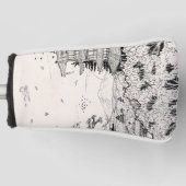 Shinto Shrine Fuji Edo Period Japan Shogun Inspire Golfheadcover (Voorkant)