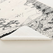 Shinto Shrine Fuji Edo Period Japan Shogun Inspire Sherpa Deken (3/4)