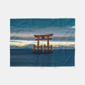 Shinto Shrine-Torii-Japanse poort Fleece Deken (Voorkant (Horizontaal))