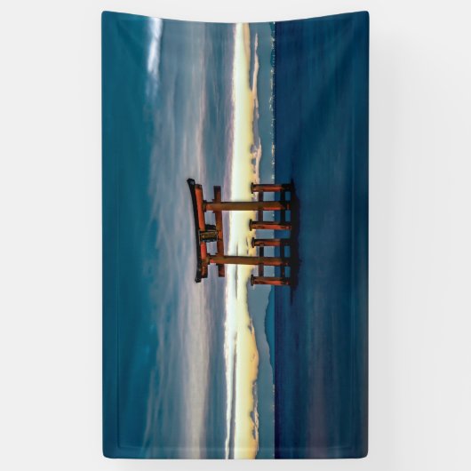 Shinto Shrine-Torii-Japanse poort Spandoek (Verticaal)