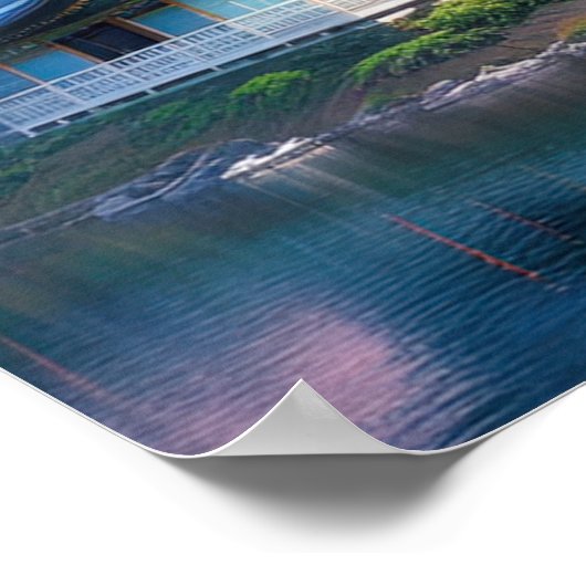 Shinto Temple Blossom Poster (Hoek)