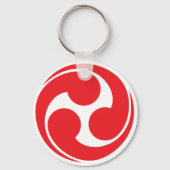 Shinto Tomoe-symbool Sleutelhanger (Voorkant)