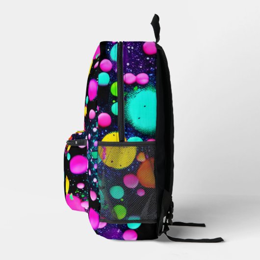 shiny Abstract art Bedrukte Rugzak (Rechts)