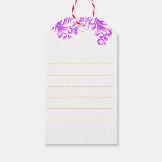 shiny Abstract art Cadeaulabel (Achterkant)