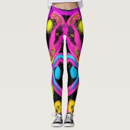 shiny Abstract art Leggings