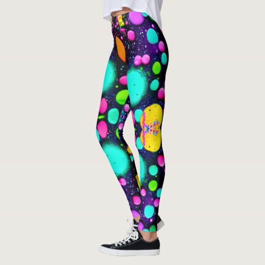 shiny Abstract art Leggings (Links)