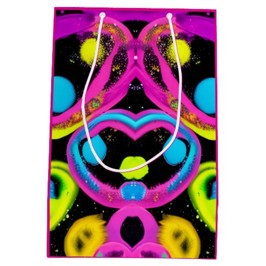 shiny Abstract art Medium Cadeauzakje (Achterkant)