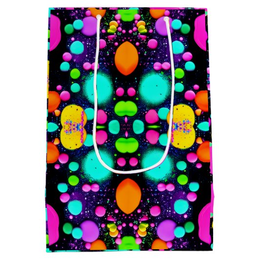 shiny Abstract art Medium Cadeauzakje (Achterkant)