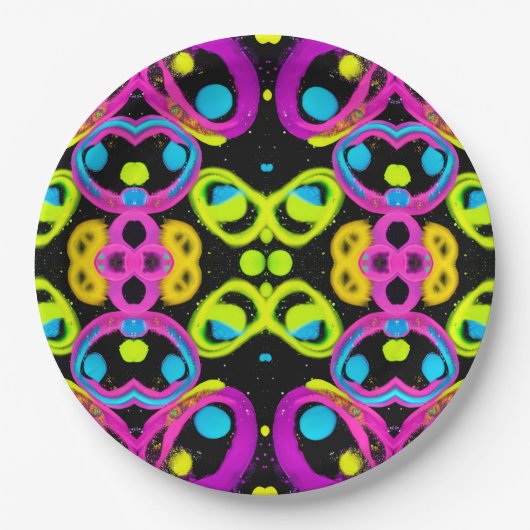 shiny Abstract art Papieren Bordje (Voorkant)