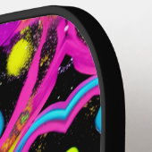 shiny Abstract art Pickleball Paddle (Links Detail)
