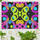 shiny Abstract art Theedoek (Gevouwen)