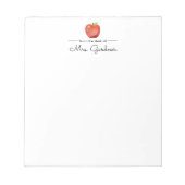 Shiny Apple | Kindergarten leraar Notitieblok (Voorkant)