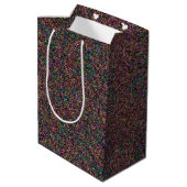 Shiny Bedazzled Flecks-GIFT BAG M Medium Cadeauzakje (Achterkant Gekanteld)