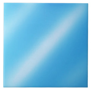 Shiny Blue Ceramic Tegel Tegeltje