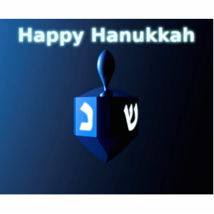 Shiny Blue Chanukkah Dreidel Fotobeeldje Magneet