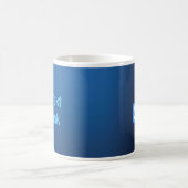 Shiny Blue Dreidel Koffiemok (Center)