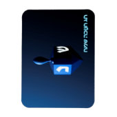 Shiny Blue Dreidel Magneet (Verticaal)