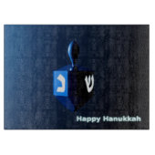 Shiny Blue Dreidel Snijplank (Voorkant)