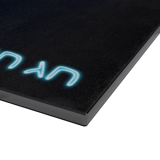 Shiny Blue Dreidel Snijplank (Hoek)